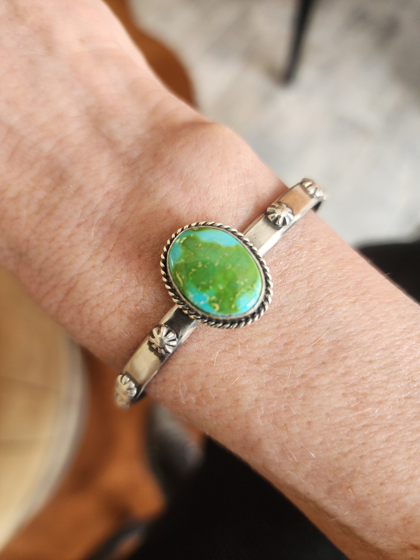 Sonoran Gold Turquoise Stacker Cuff