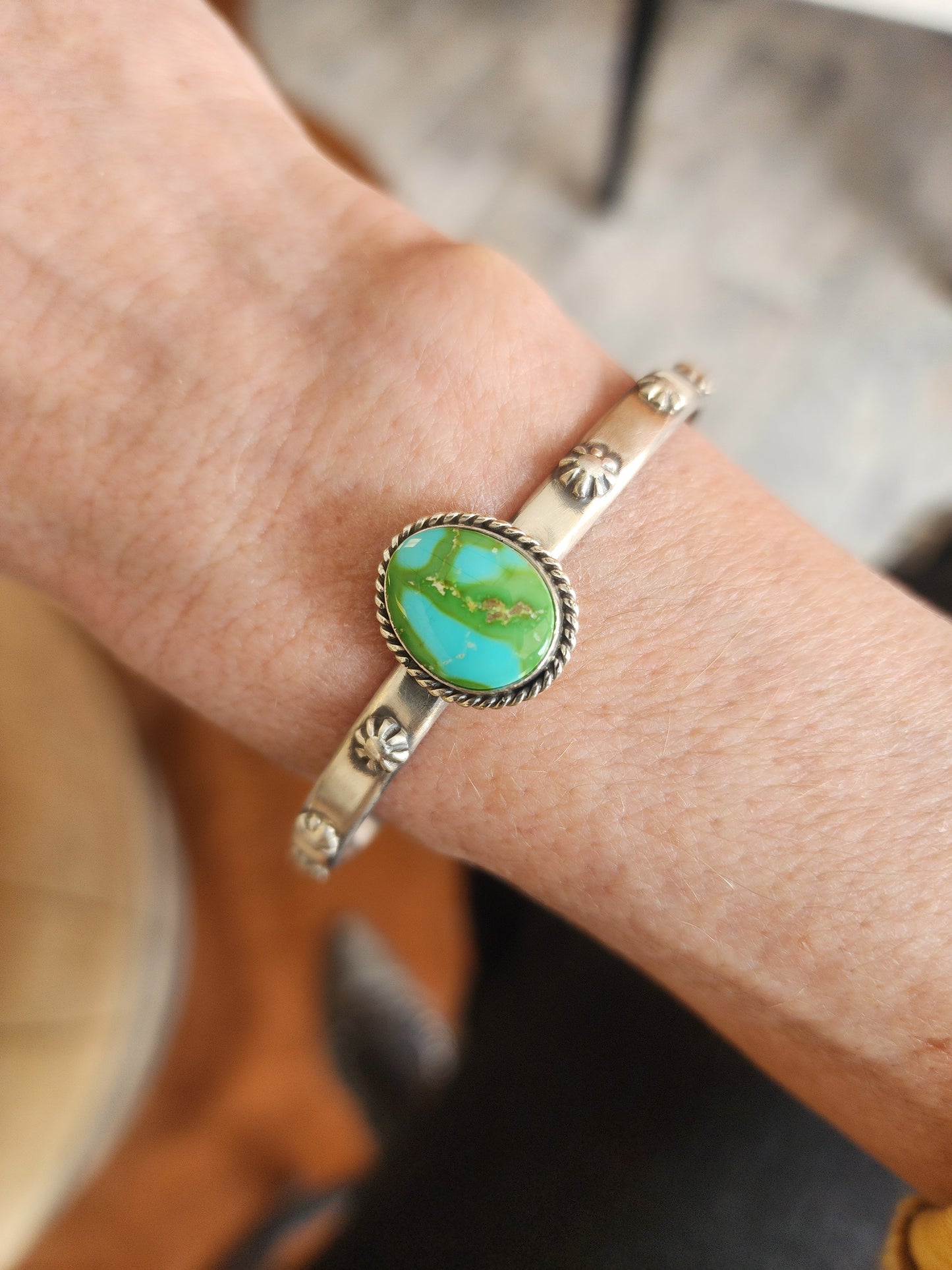 Sonoran Gold Turquoise Stacker Cuff