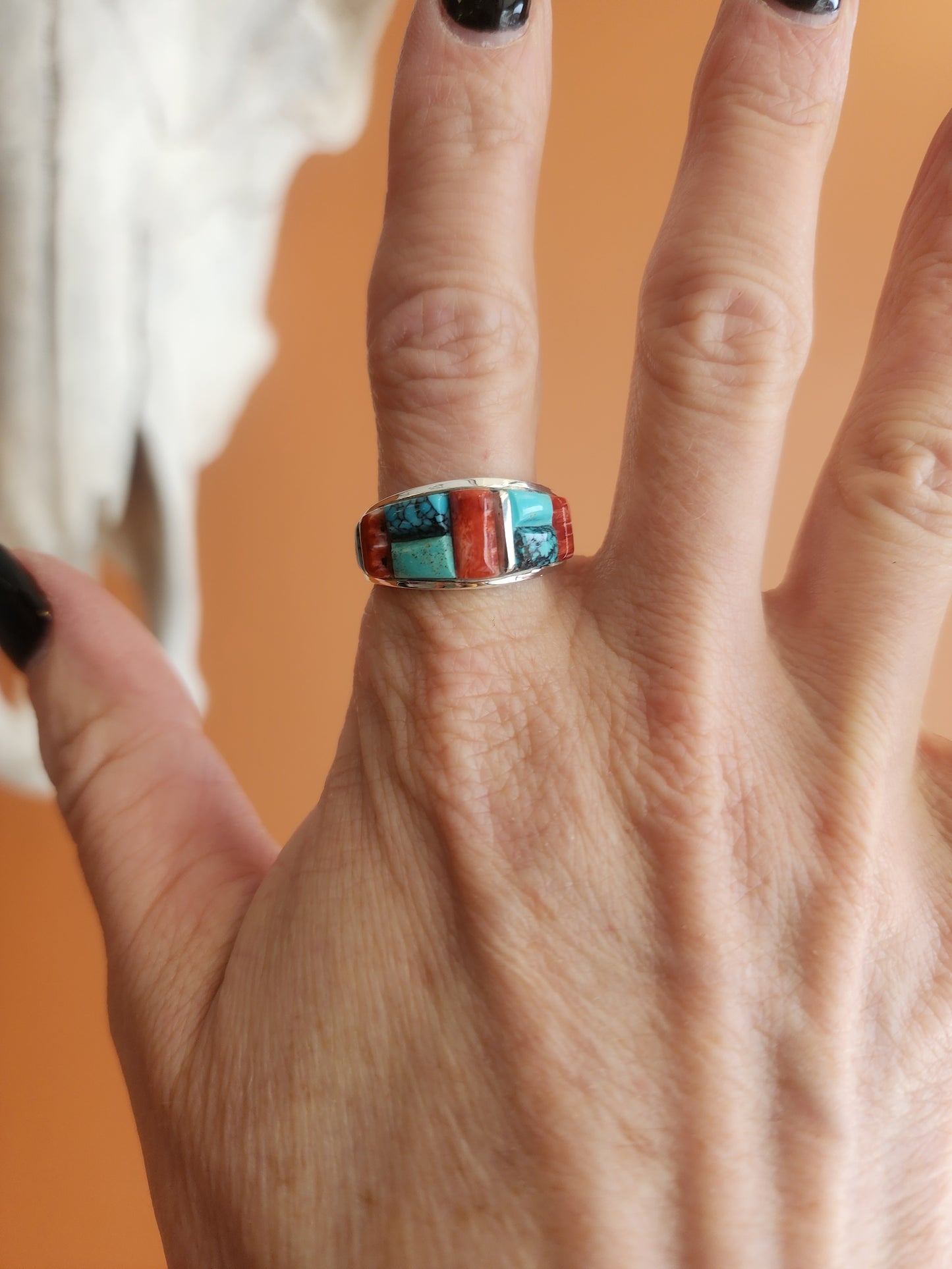 Edison Yazzie Multi-Stone Cobblestone Ring