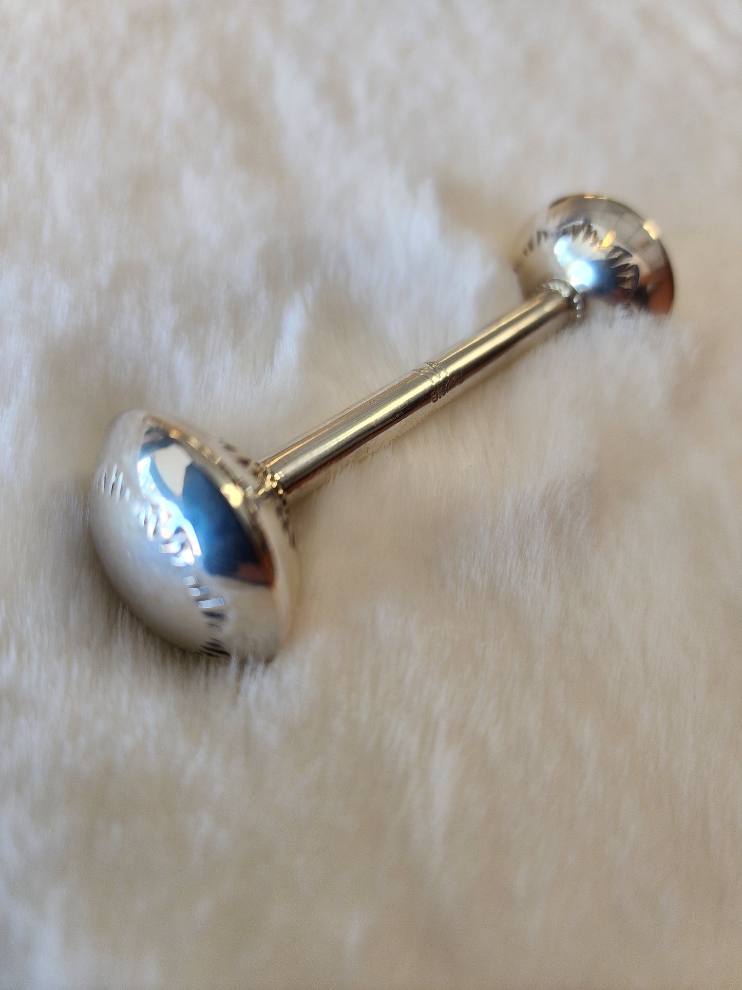 Navajo Sterling Silver Baby Rattle