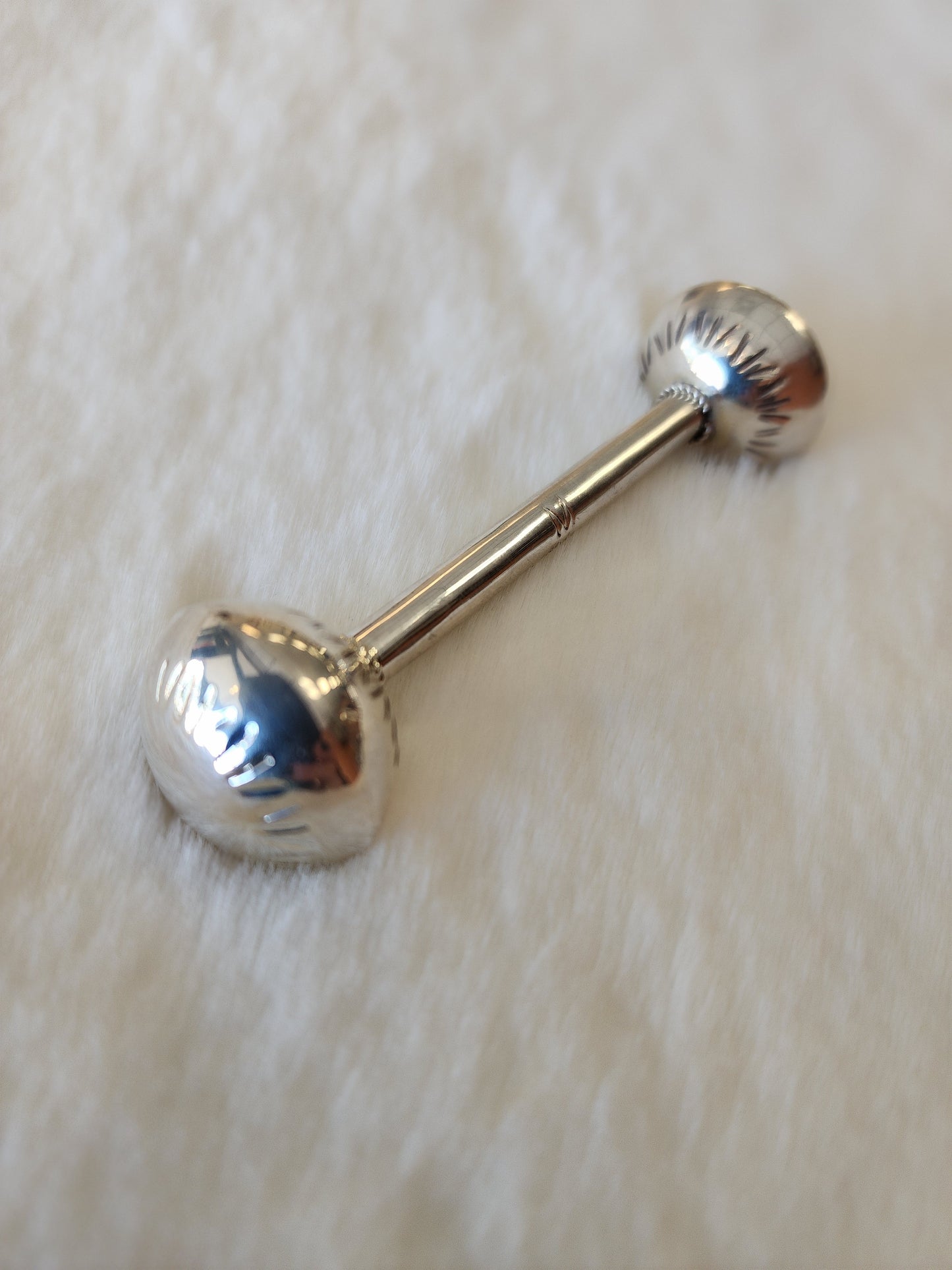 Navajo Sterling Silver Baby Rattle