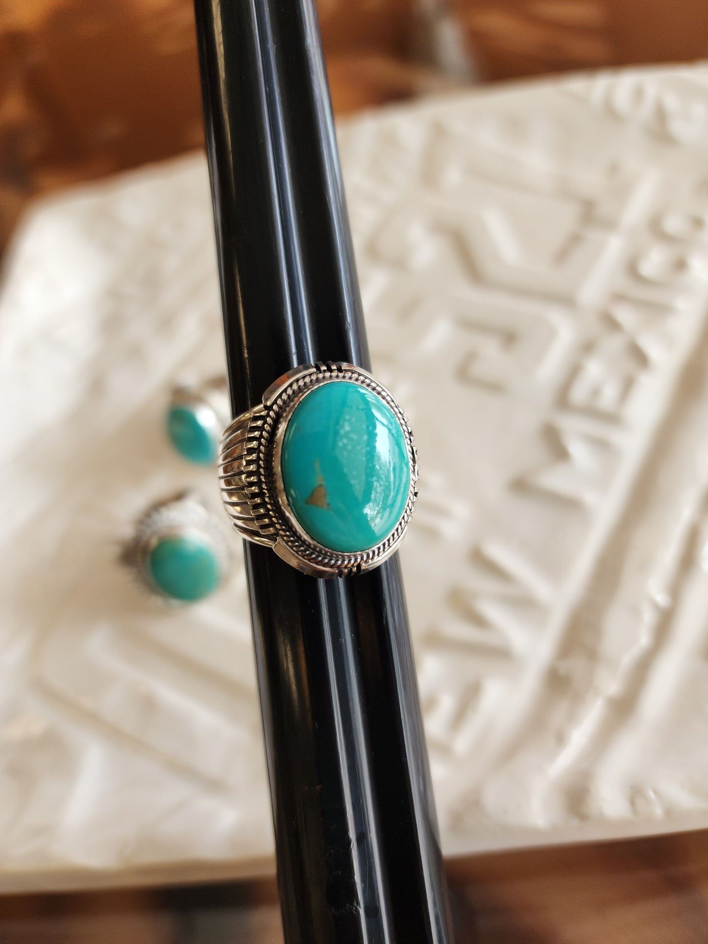 Men's Navajo Kingman Turquoise Ring (styles vary)