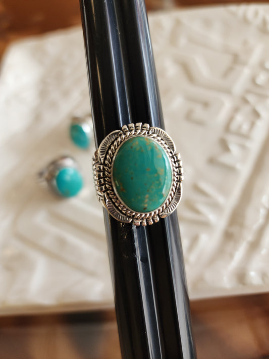 Men's Navajo Kingman Turquoise Ring (styles vary)