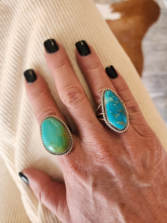 Kingman Turquoise Ring (styles vary)