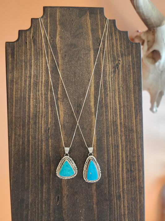 Blue Ridge Turquoise Pendant Necklace - 18"