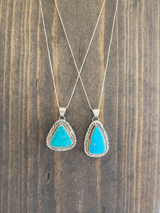 Blue Ridge Turquoise Pendant Necklace - 18"