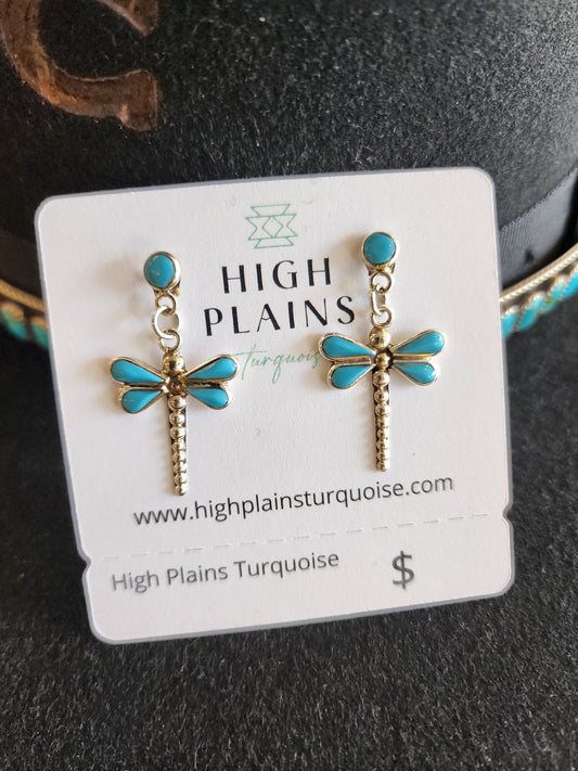 Turquoise Dragonfly Earrings