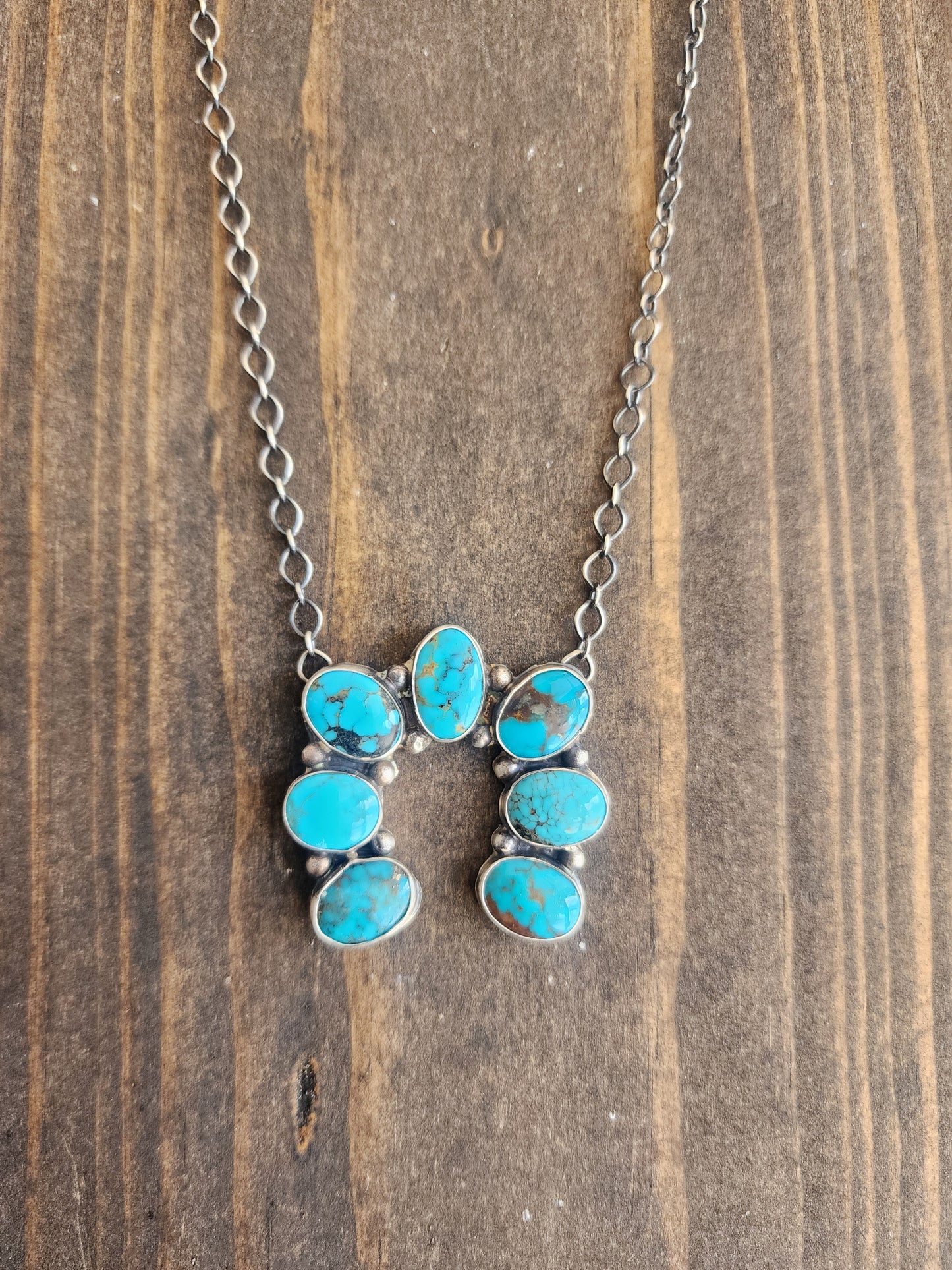 Turquoise Mini Naja Pendant Necklace - 19"