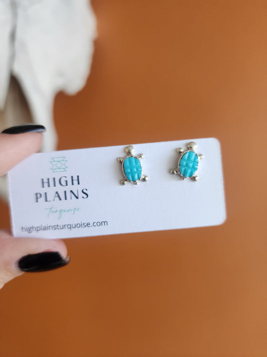 Turquoise Turtle Earrings