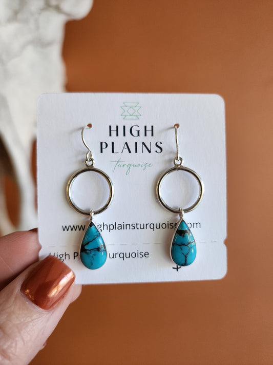 Contemporary Hubei Turquoise Earrings