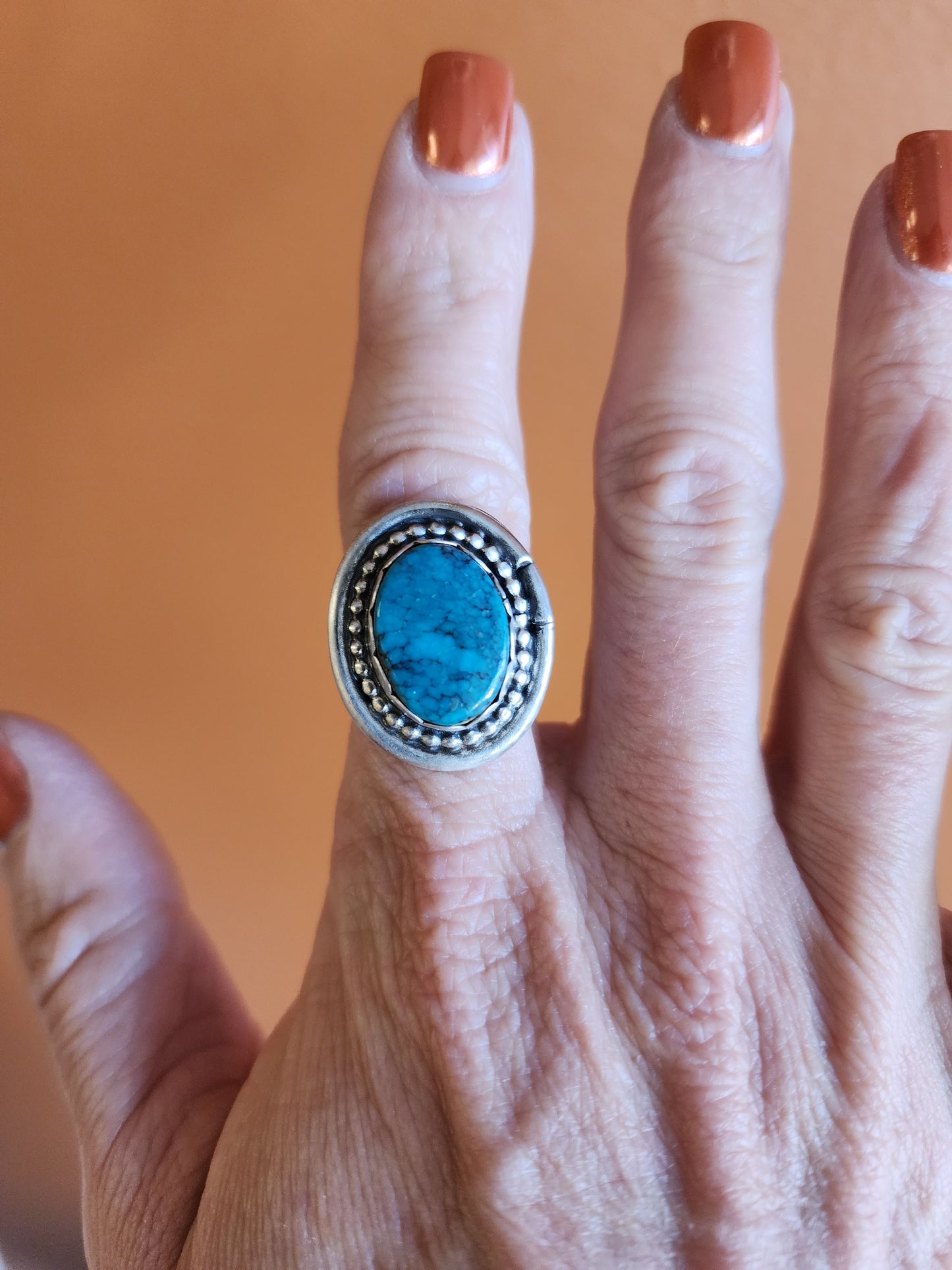 Oval Bisbee Turquoise Ring