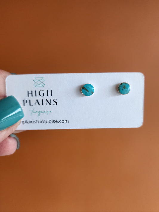 Zuni Turquoise Dot Earrings