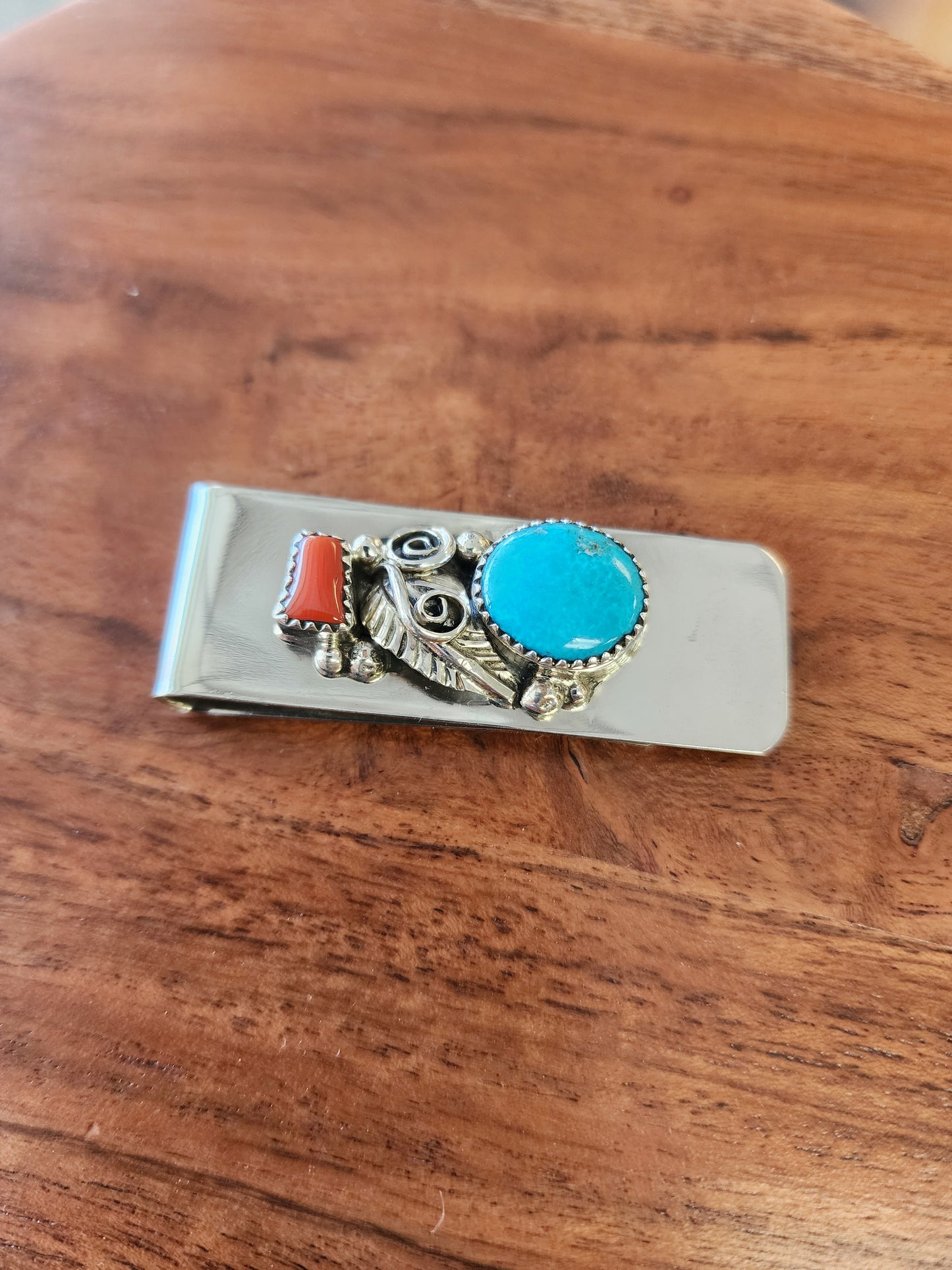 Sandra Parkett Kingman Turquoise Money Clip