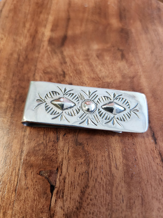 Stamped Sterling Silver Money Clip