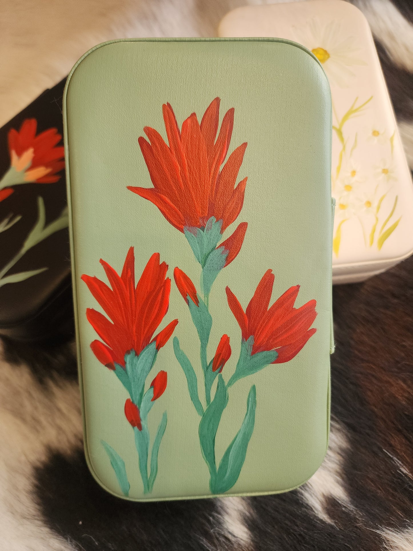 Custom Hand Painted Travel Jewelry Box