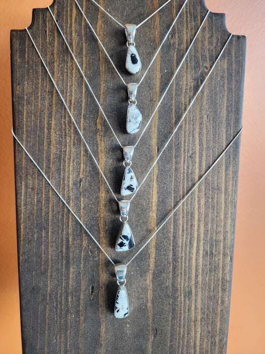 White Buffalo Pendant Necklace