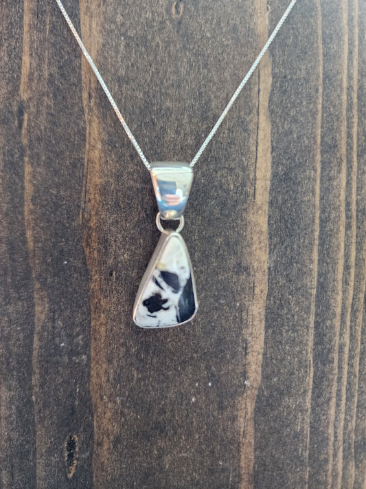 White Buffalo Pendant Necklace