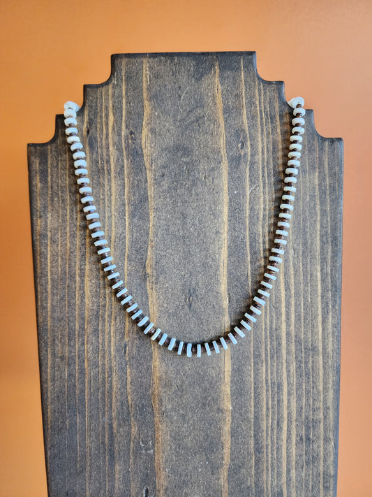 Santo Domingo Mother of Pearl Heishi Necklace