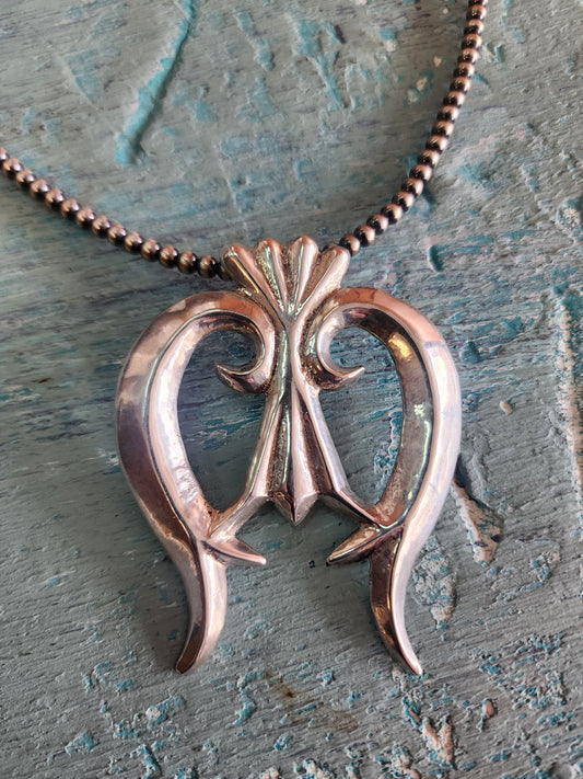 Vintage Sterling Silver Naja Squash Style Pendant