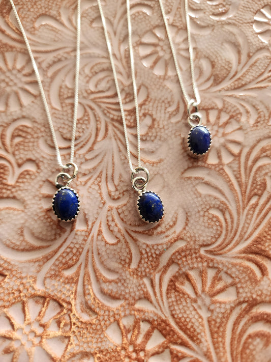Lapis Sweetheart of the Rodeo Necklace