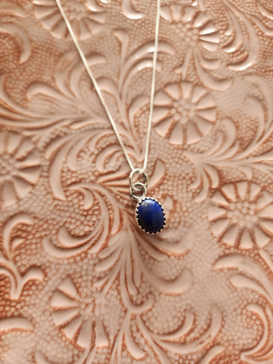 Lapis Sweetheart of the Rodeo Necklace