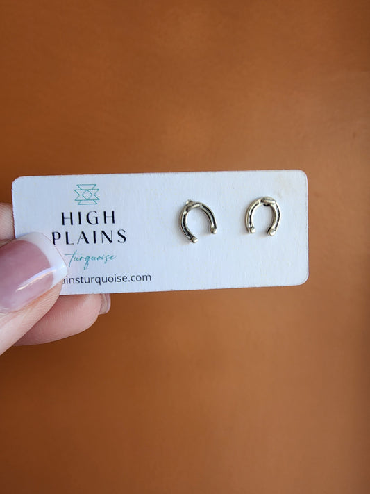 Sterling Silver Horseshoe Earrings