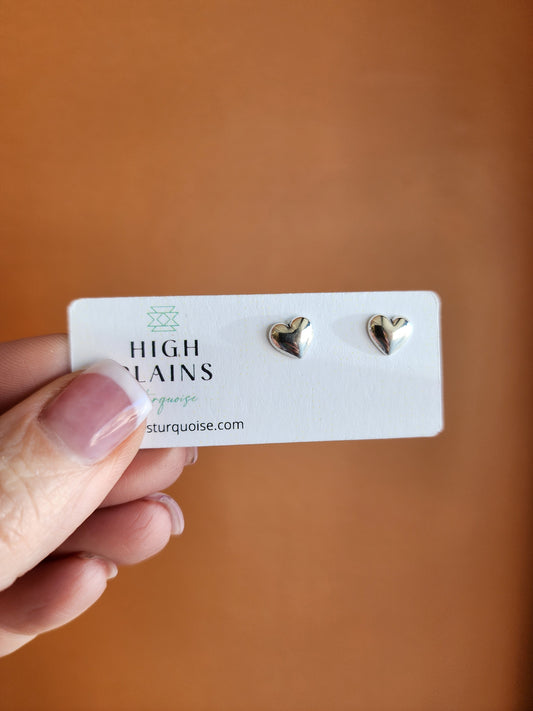 Sterling Silver Heart Earrings