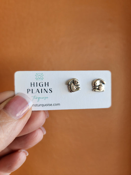 Sterling Silver Bunny Earrings