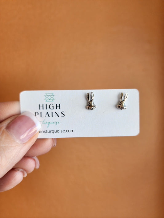 Sterling Silver Rabbit Earrings