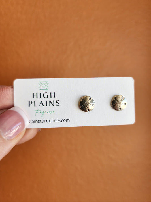 Sterling Silver Sand Dollar Earrings