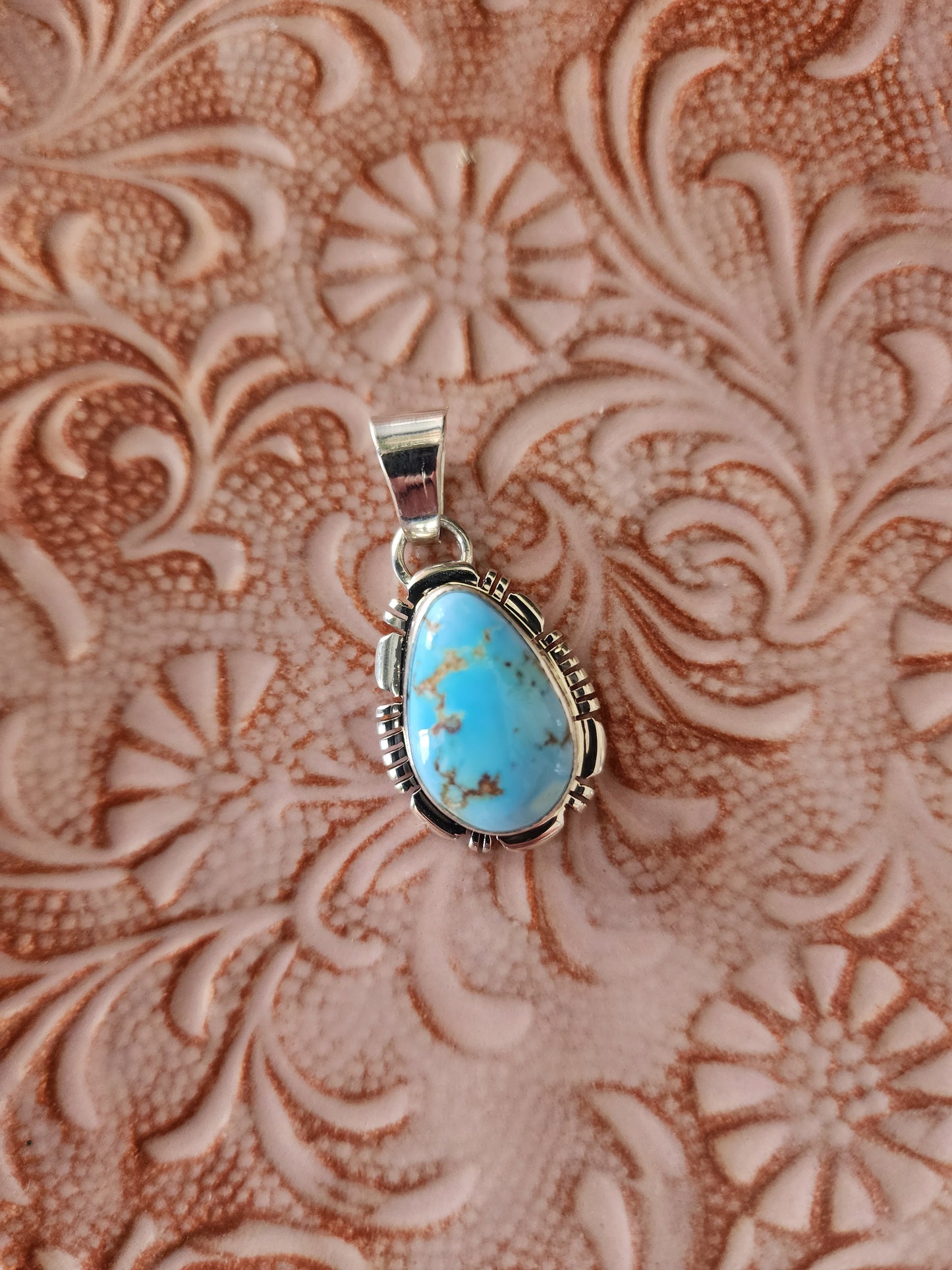 Golden Hills Turquoise Pendant Necklace