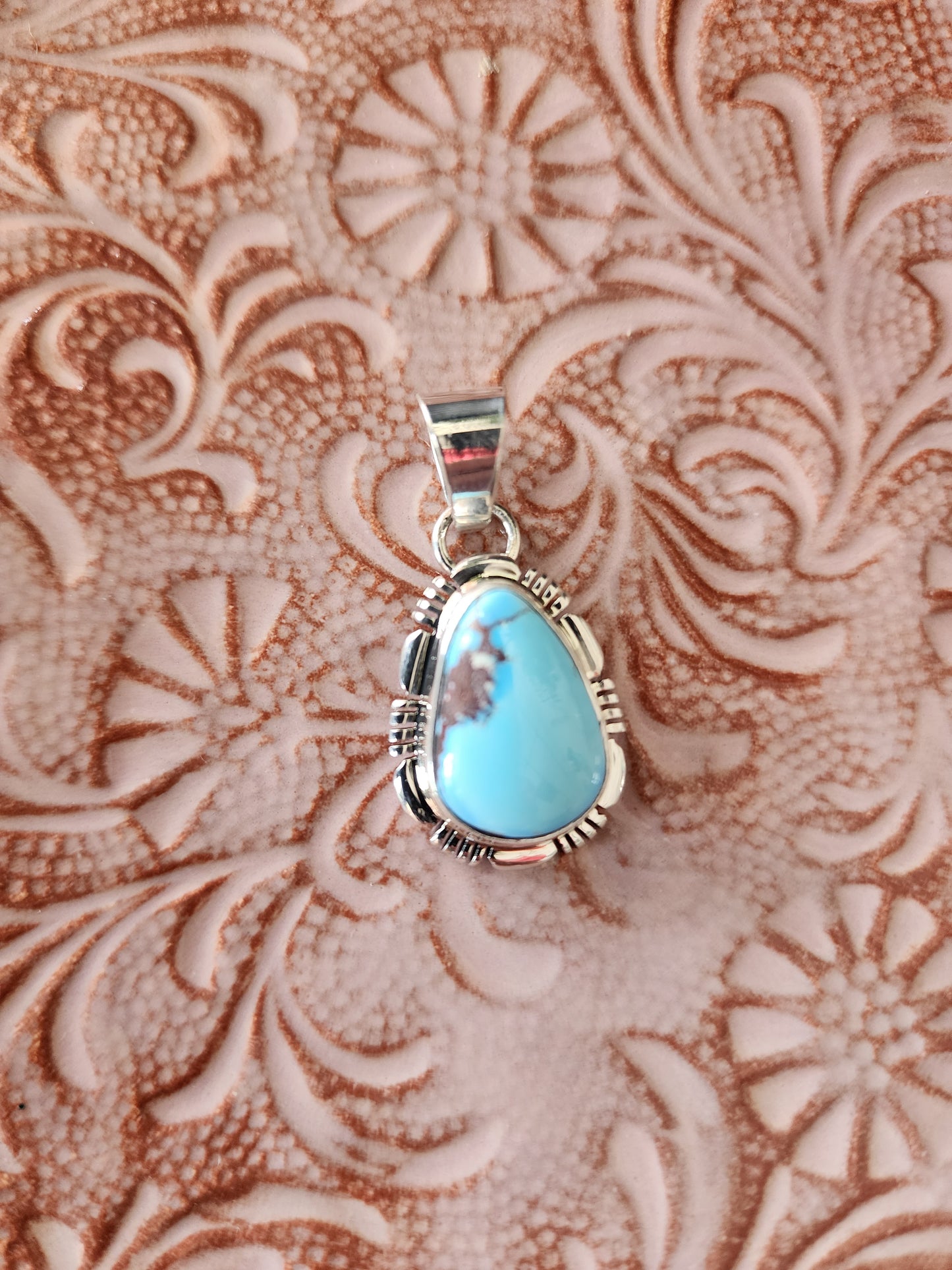 Golden Hills Turquoise Pendant Necklace