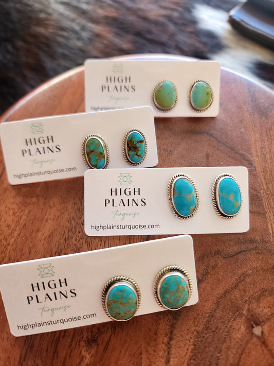 Kingman Turquoise Perfect Post Earrings