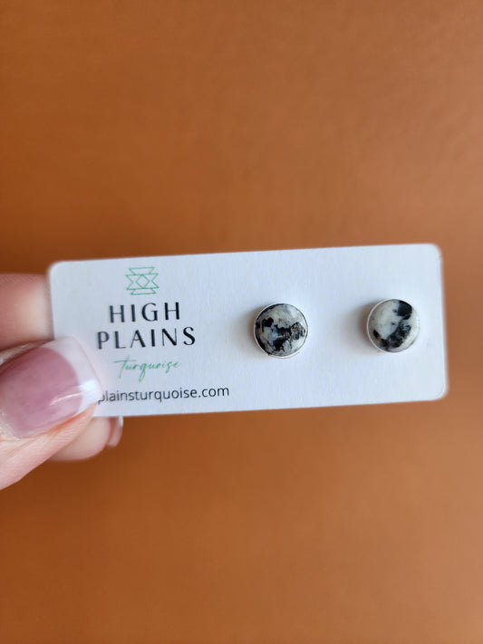 White Buffalo Stud Earrings