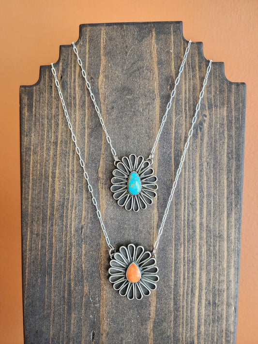 Geraldine James Sterling Silver and Stone Necklace