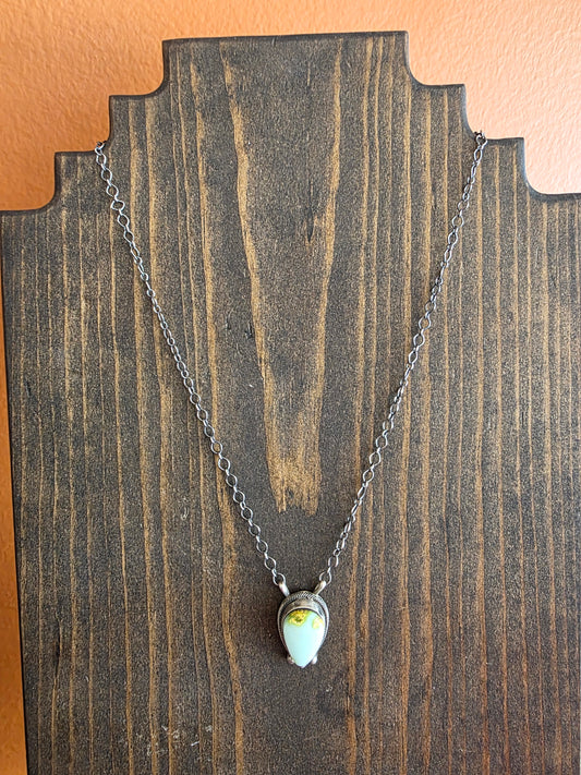 Palomino Pendant Necklace with Affixed Sterling Chain