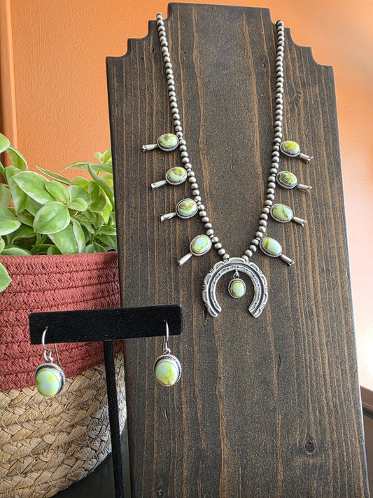 Palomino Squash Blossom Necklace Set