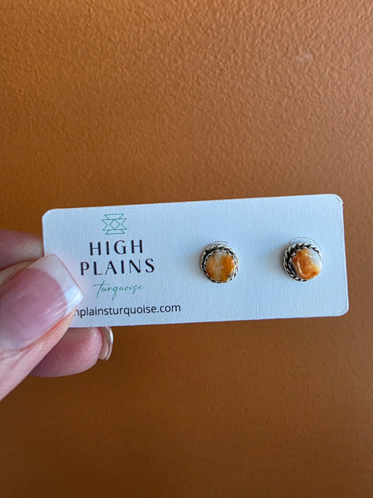 Spiny Oyster Stud Earrings