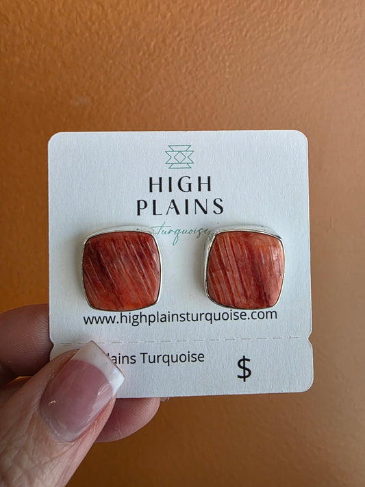 Santo Domingo Square Cut Spiny Earrings
