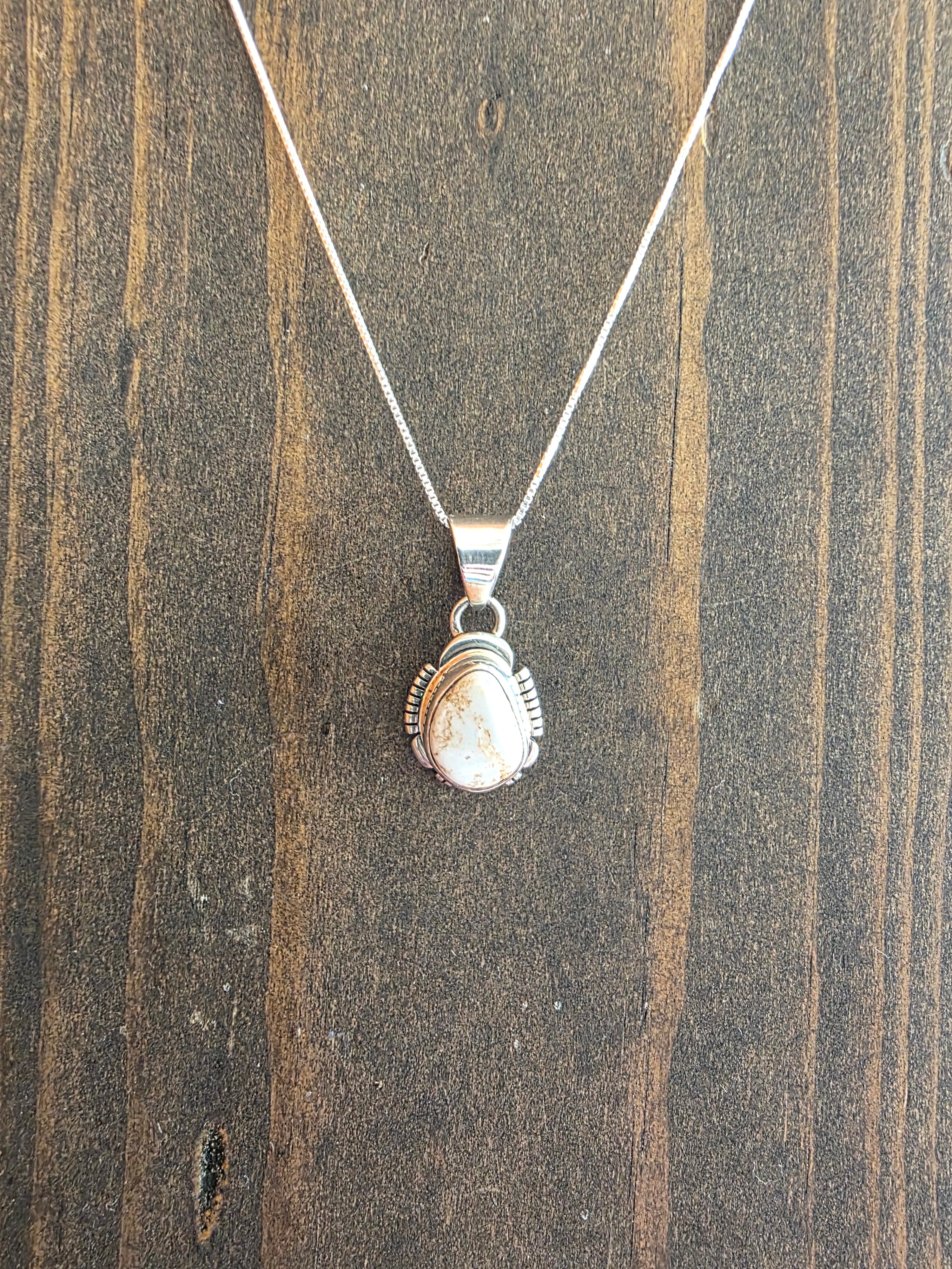 Larry Yazzie Dry Creek Pendant Necklace – High Plains Turquoise 