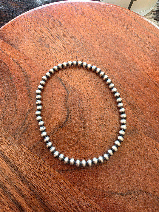4mm Sterling Silver Stretch Bracelet