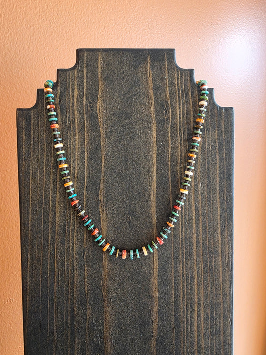 Santo Domingo Kingman, Spiny, and Penshell Necklace