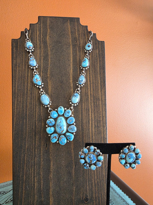 Golden Hills Turquoise Cluster Earrings