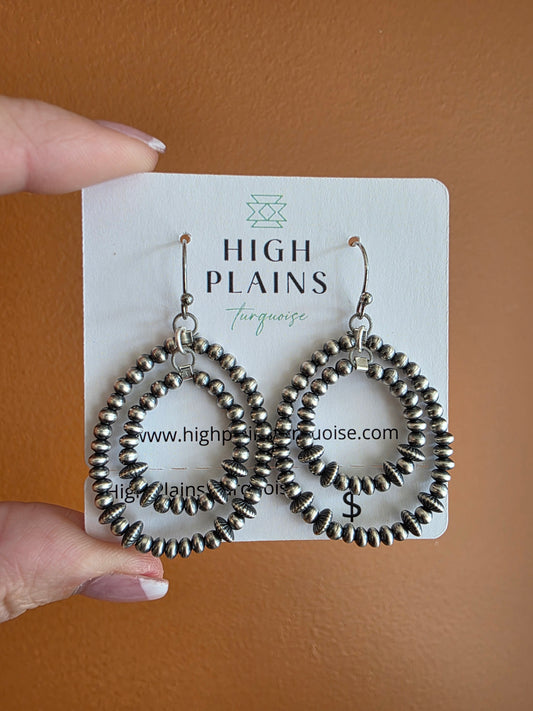 Multi Beaded Double Hoop Earrings