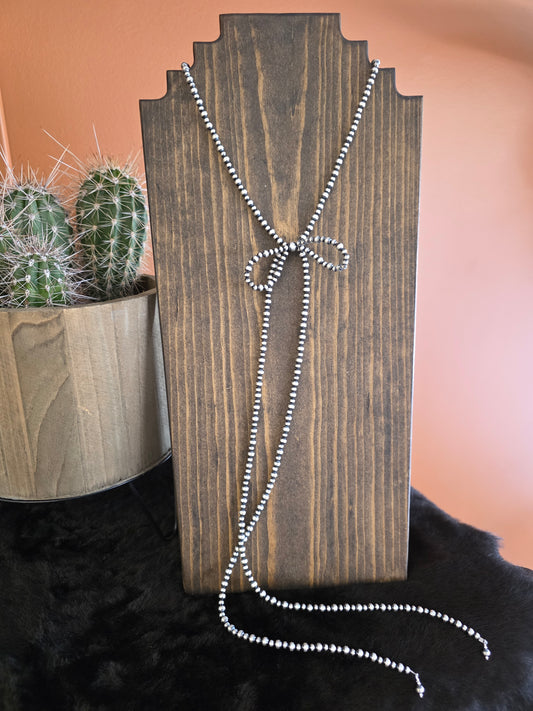 Sterling Silver Longtail Bowtie Necklace