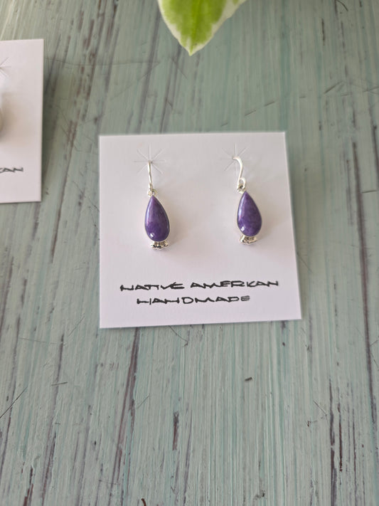 Elsie Armstrong Petite Teardrop Earrings (Assorted Stones)