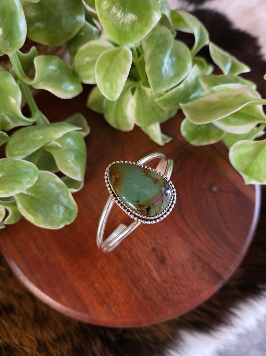 Royston Turquoise Teardrop Cuff Bracelet