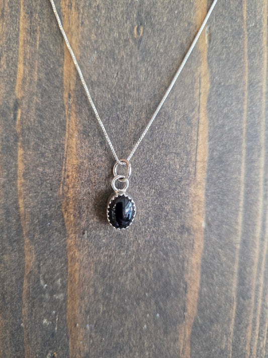 Black Onyx Sweetheart of the Rodeo Necklace
