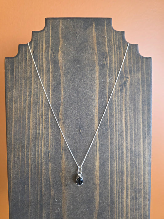 Black Onyx Sweetheart of the Rodeo Necklace