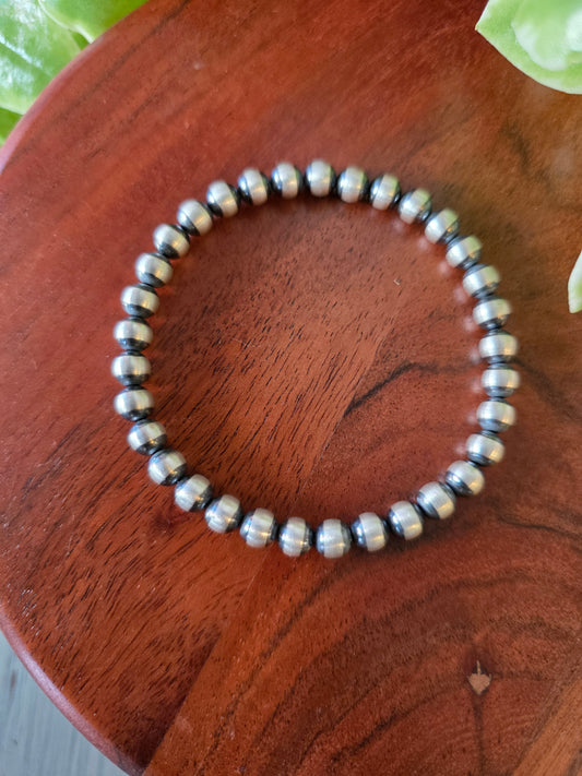 5mm Sterling Silver Stretch Bracelet